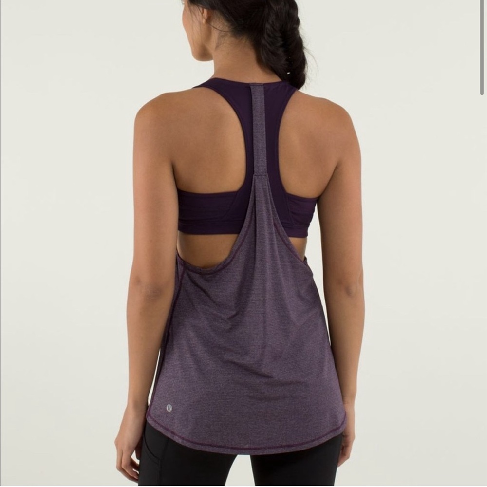 lululemon athletica Purple Racerback Tank Top